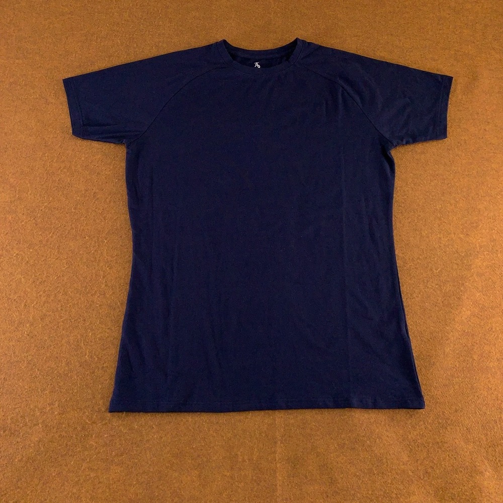Tailored Athlete Mens XXL Muscle Fit Navy Short Sleeve Crew Neck T-Shirt New